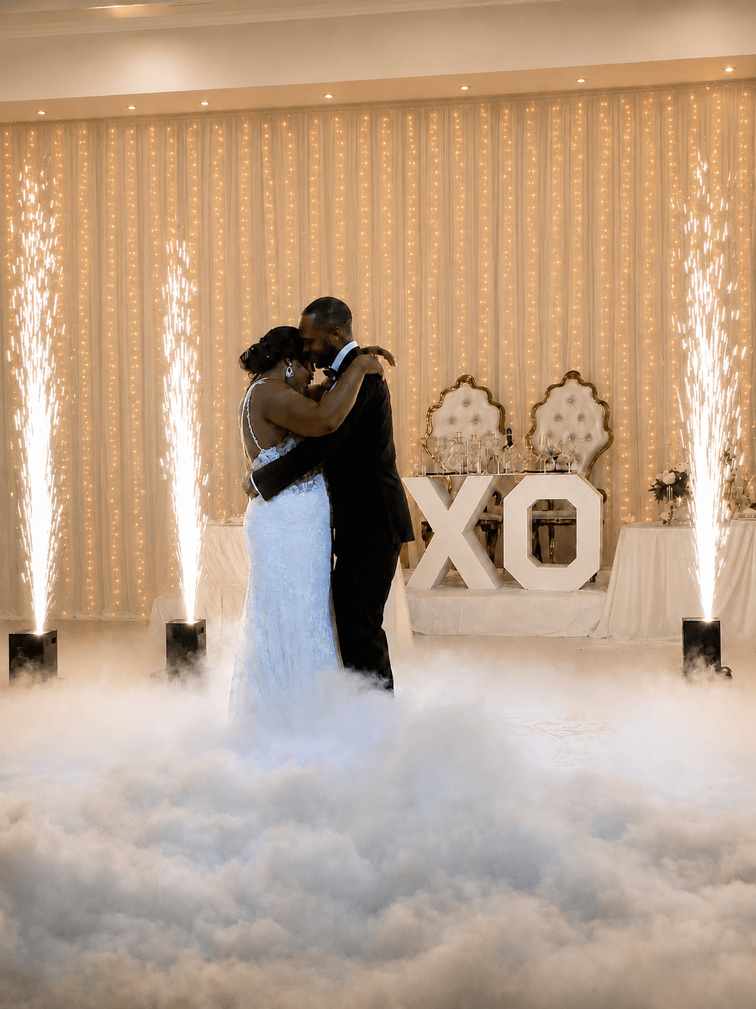 First dance with sparklers